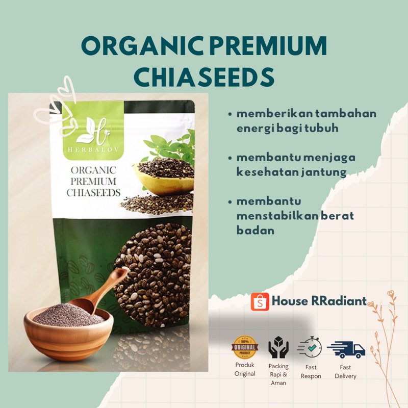 

Premium Organic Chia Seeds by Herbalove