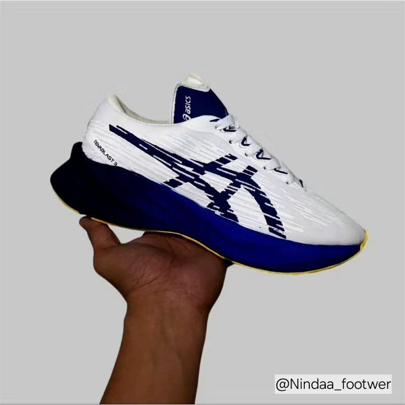 sepatu novablast 3 premium unisex blue white