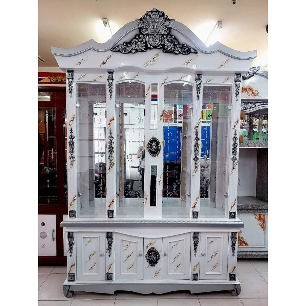 Bufet kristal Lemari Pajangan kristal Bufet Hias Resin Pajangan FREE ONGKIR SUKABUMI