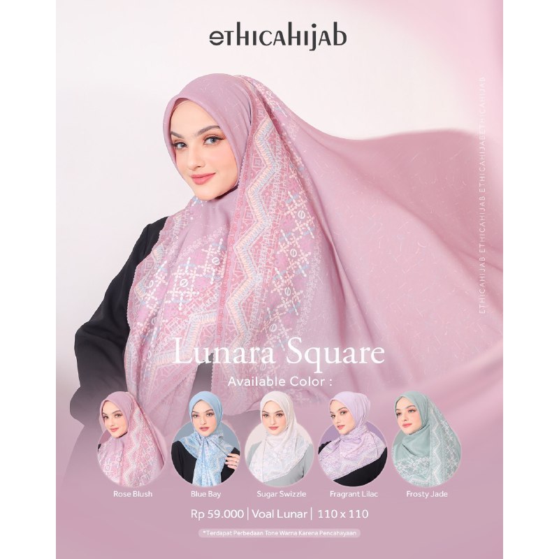Kerudung / Hijab Ethica Voal Motif Lunara