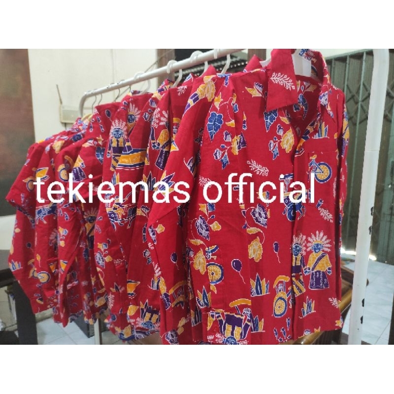 Kemeja Batik seragam ondel-ondel Betawi Anak