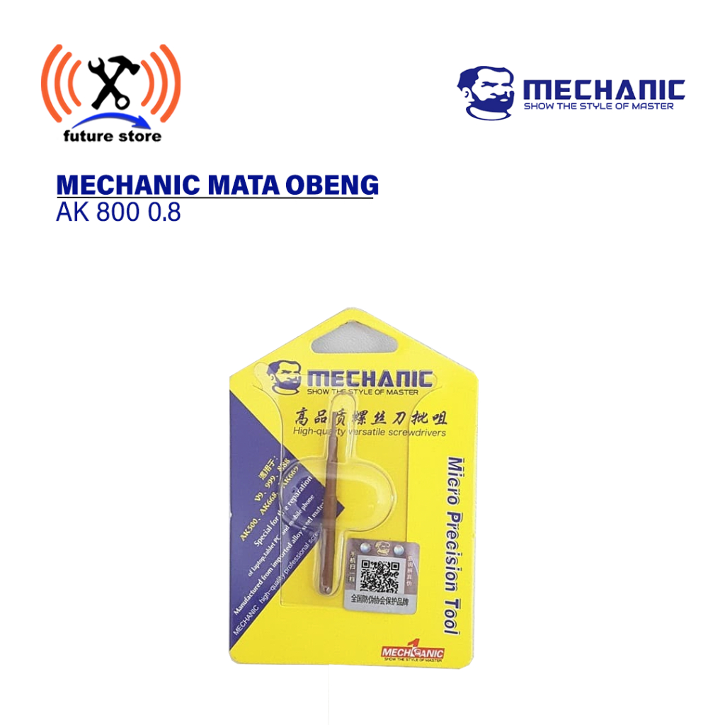 MECHANIC MATA OBENG AK 800 ☆ 0.8 - MATA SCREWDRIVER BINTANG 0.8 MECHANIC AK 800 ORIGINAL