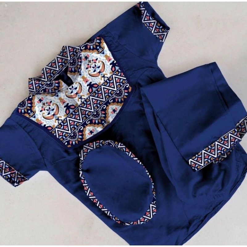 SET BAJU KOKO BATIK SULTAN ANAK COWOK TERMURAH/USIA 1-10 TAHUN