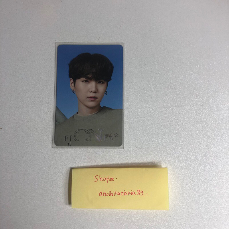 Photocard SUGA YOONGI BTS OFFICIAL - Suga Filla