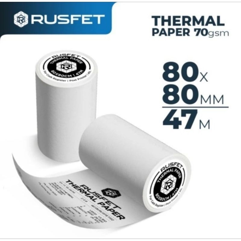 

KERTAS THERMAL PAPER STRUK KASIR POS 80X50 80X80
