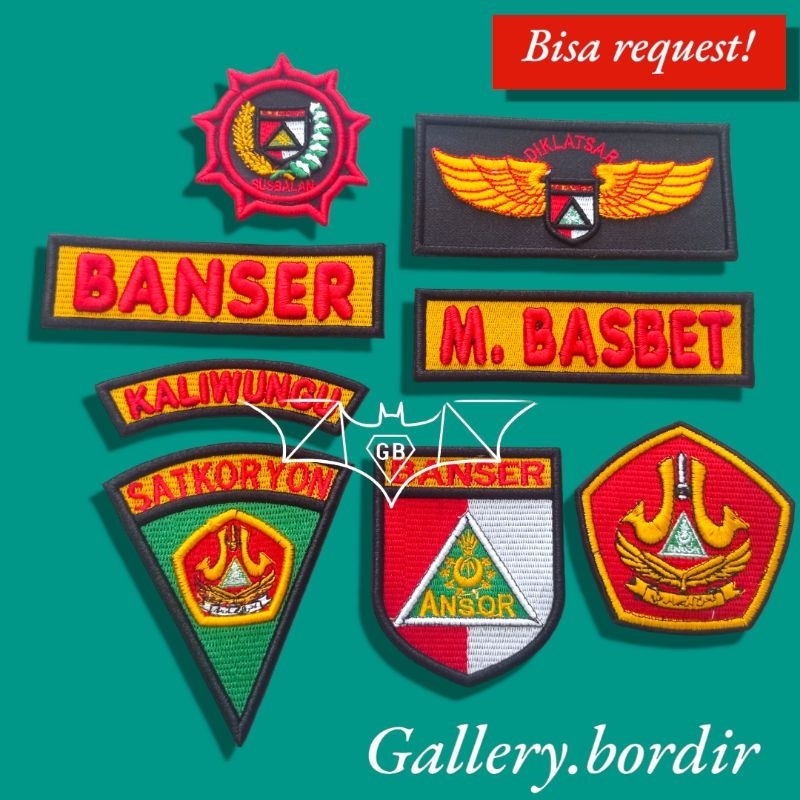 bordir banser ansor timbul