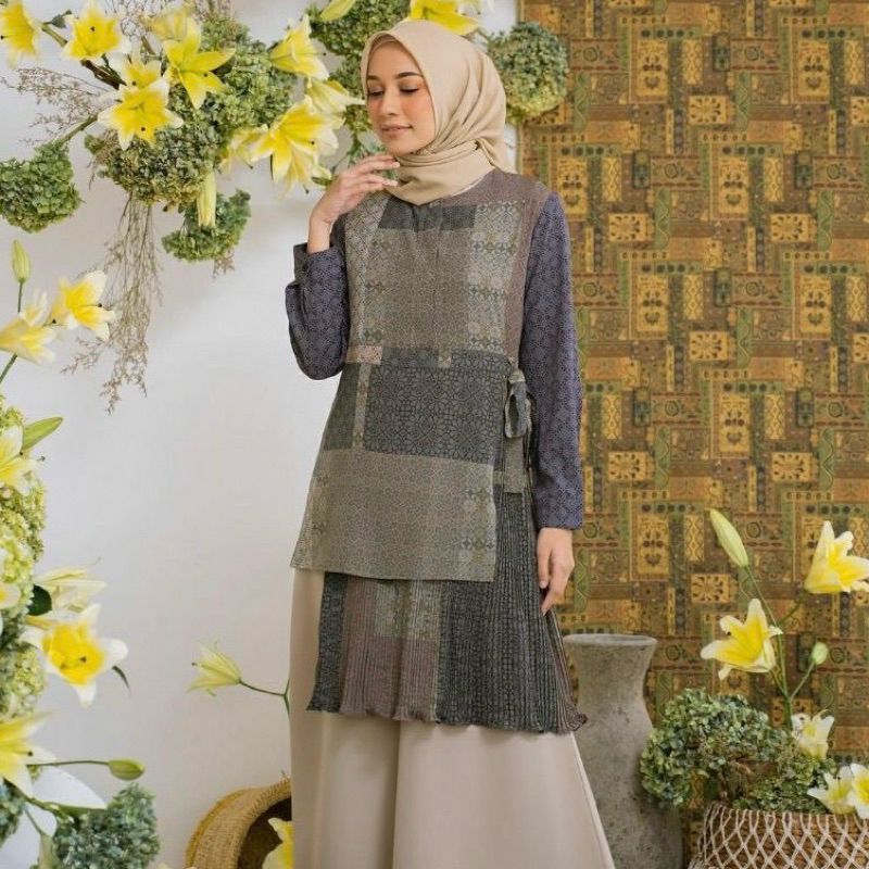 [PRELOVED] Sale Original HL Heavenlights Kenitra Tunik Pleats by Heaven Lights Megaiskanti Mega Iska