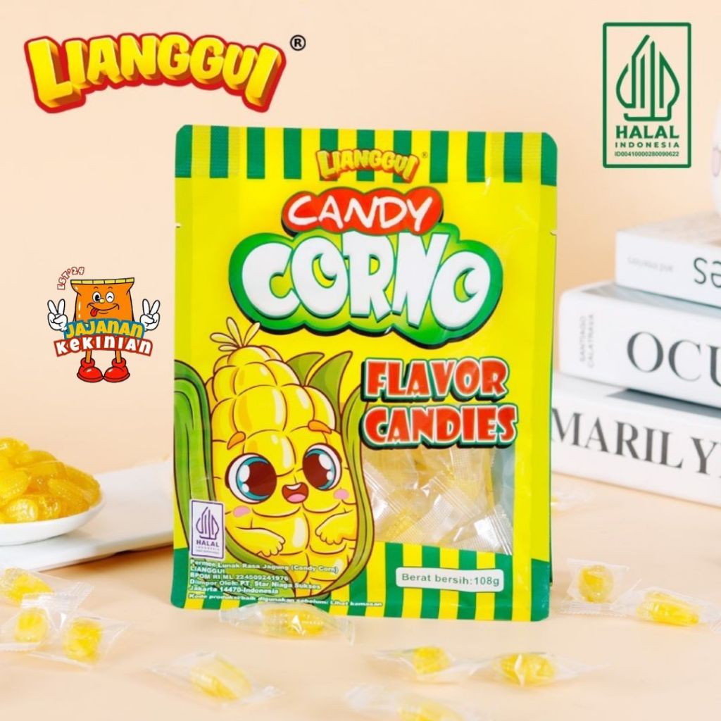 

[HALAL] LIANGGUI PEELED CANDY CORN | PERMEN LUNAK RASA JAGUNG - 108 gr