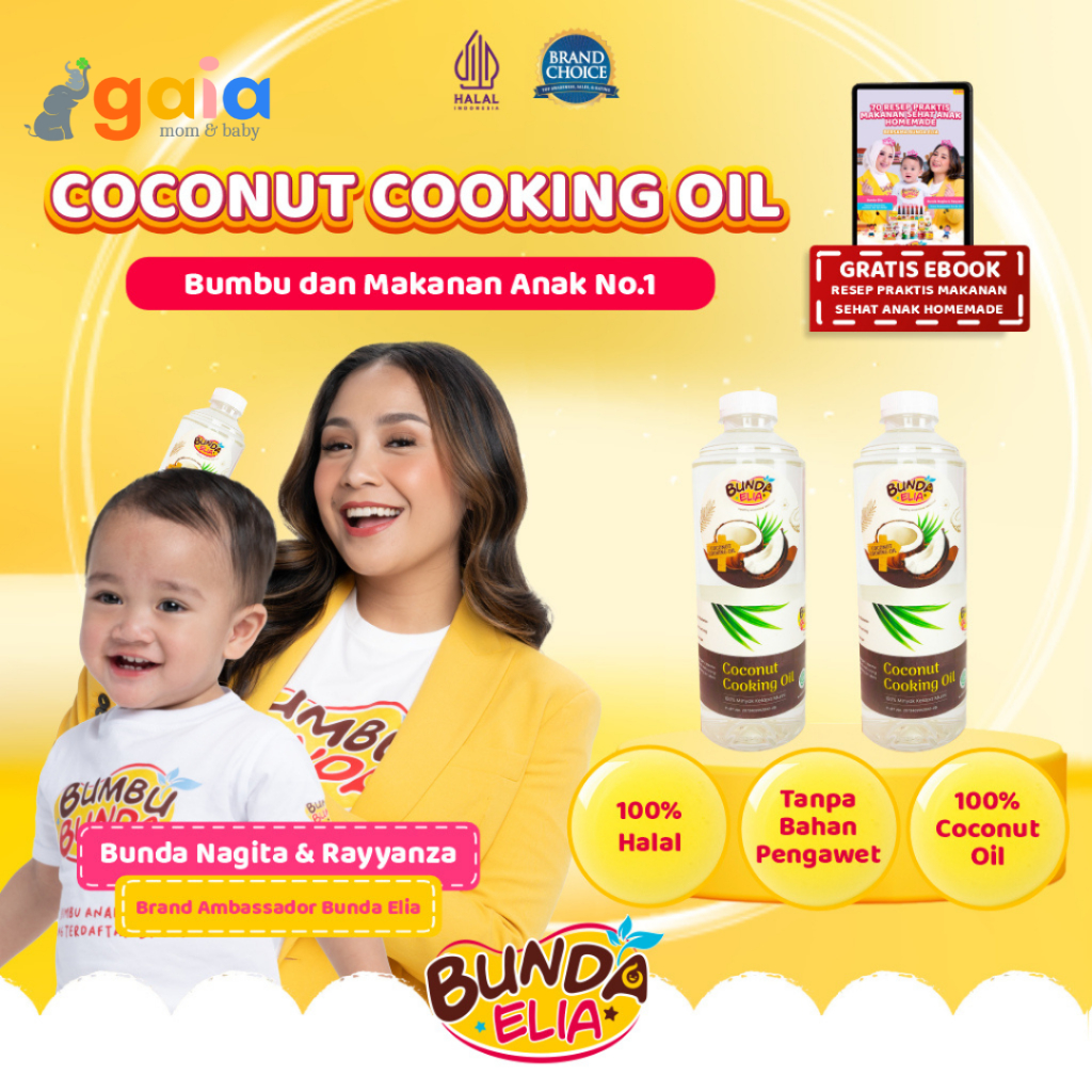 

Bunda Elia Coconut Cooking Oil 500ml