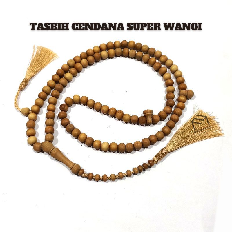 Tasbih Kayu Cendana asli super wangi 08 mm 99 butir