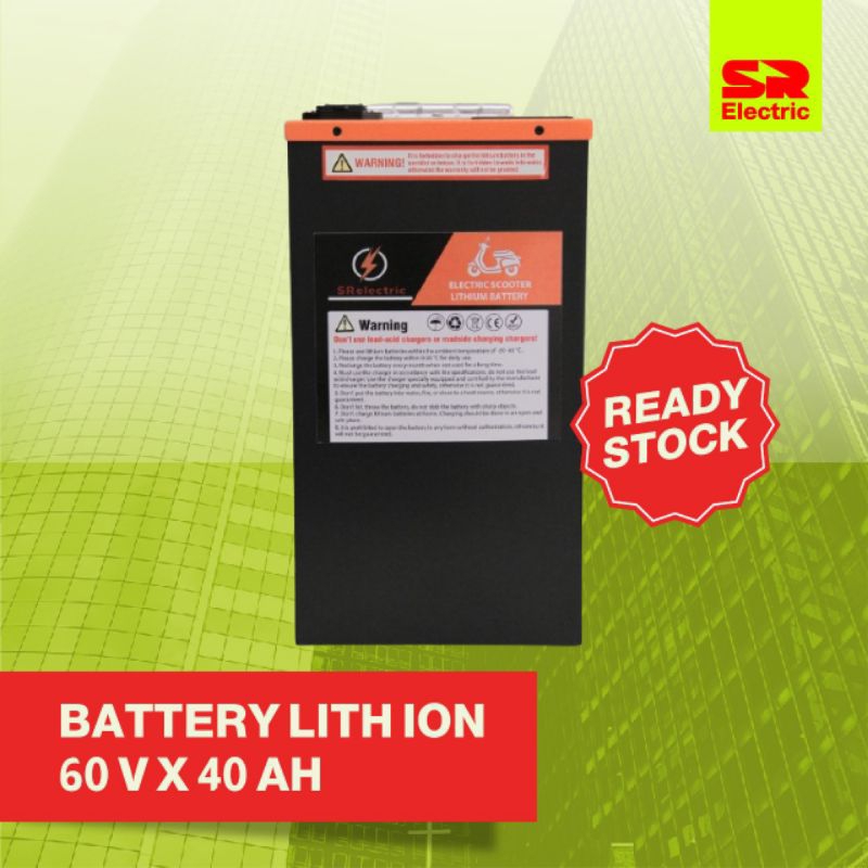 BATTERY LITH ION 60 V X 40 AH/ Perlengkapan Sepeda dan Motor Listrik/ Komponen Sepeda dan Motor Elek