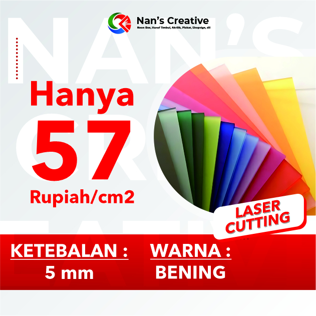 

BENING 5mm - Akrilik Lembaran Bening 5mm