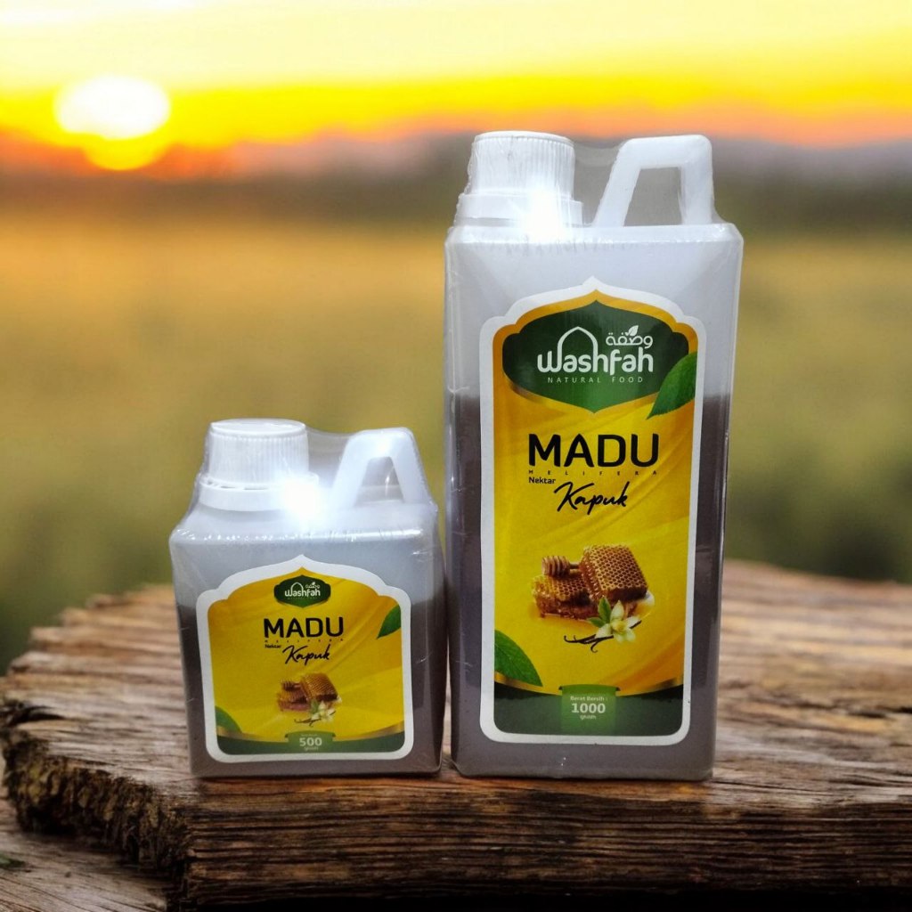 

Madu Asli Kapuk Asli nektar Murni Washfah 500-1000 Gr