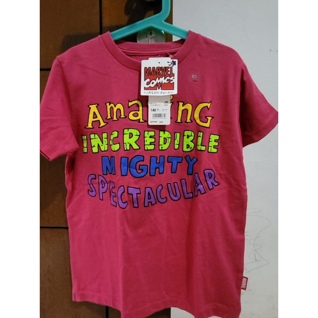 Kaos Anak UNIQLO MARVEL x Jason Polan - Tshirt Kids (8-10th)