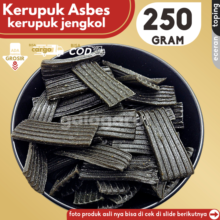 

Kerupuk Asbes Rasa Jengkol 250g Bahan Seblak by GG (Bisa COD/Grosir/Kargo)