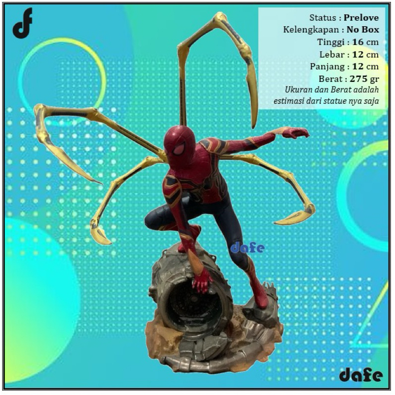 Spiderman Avengers Action Figure Statue Prelove