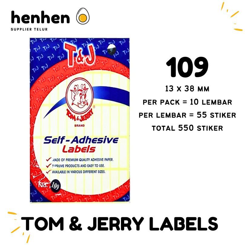 

LABEL TOM AND JERRY 109