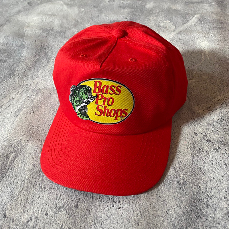 TOPI BASS PRO SHOP MODEL CLASSIC MERAH