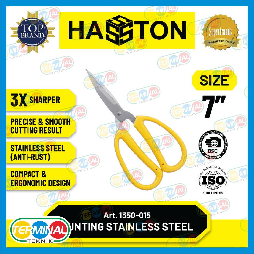 

Hasston Gunting Yumace Stainless Steel 7" / Gunting Kodok (1350-015)