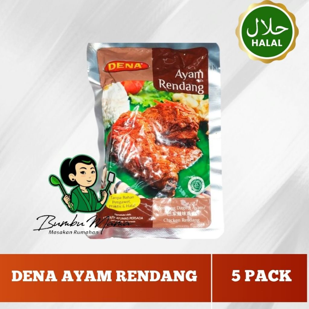 

Makanan Siap Saji / Dena Ayam Rendang Isi 5 Bungkus