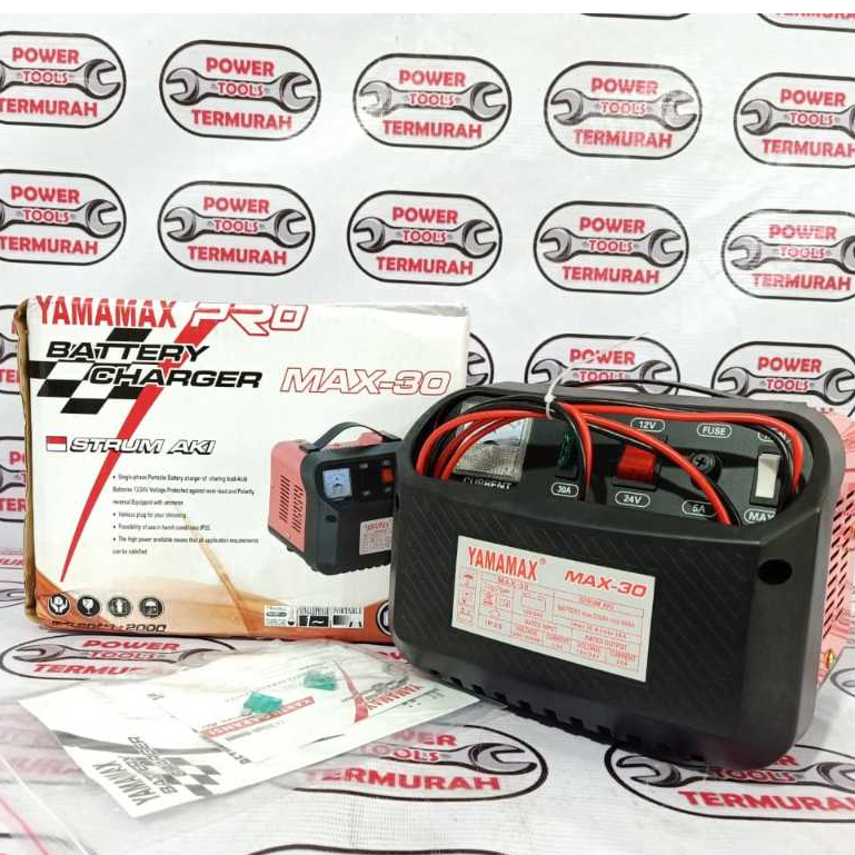 Charge Aki 30A YAMAMAX PRO Battery Charger Accu 30 A Charger Aki Cas MAX-30 / CAS AKI YAMAMAX 30A TE