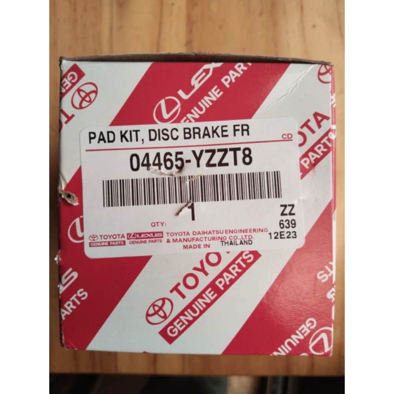 Kampas Rem Depan / Brake Pad Sienta,new altis, Nav1,voxy original 04465-YZZT8/YZZR3