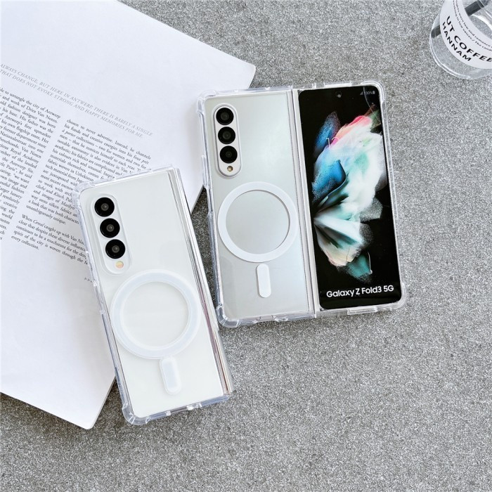 Soft CAse Silikon Clear Case Magsafe Magnetic Silikon Case Premium For SAMSUNG Z FOLD 5 | Z FOLD 4 |