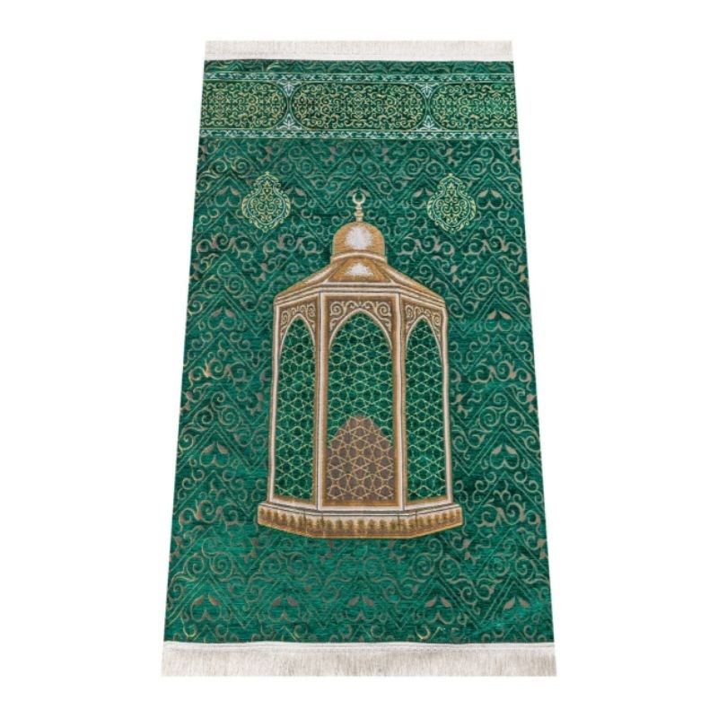Sajadah Tenun Turki Ka'bah / Sajadah Tenun Turki Maqam Ibrahim Hajar Aswad Pedang Dzulfikar Asli Tur