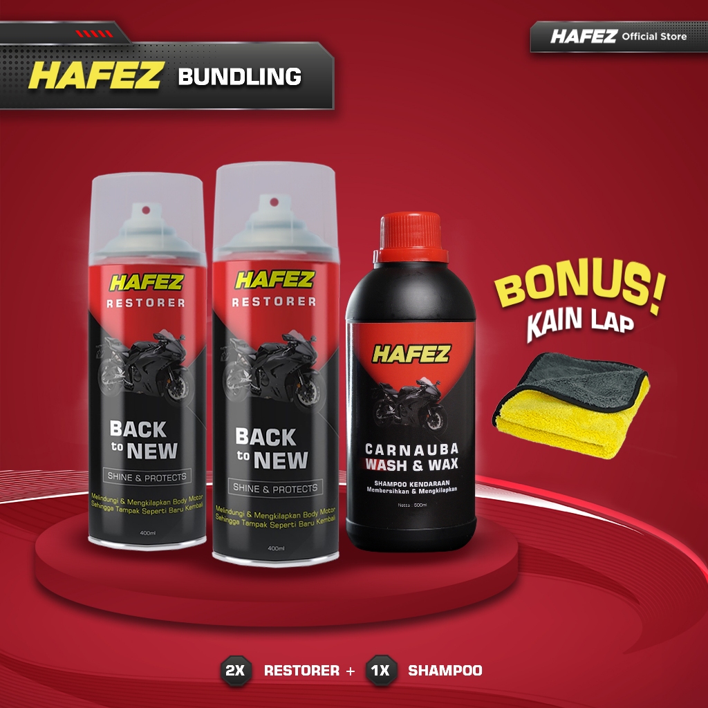 Hafez Restorer 2 PCS - Bonus Hafez Shampoo & Lap Microfiber