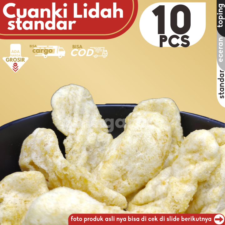 

Cuanki LIDAH Standar 10pcs by GaiaGarut (Bisa COD/Grosir/Kargo)