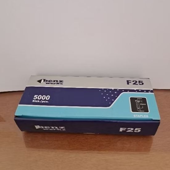 

Staples F25 Benz Werkz 5000pcs Isi Stapler Paku Tembak