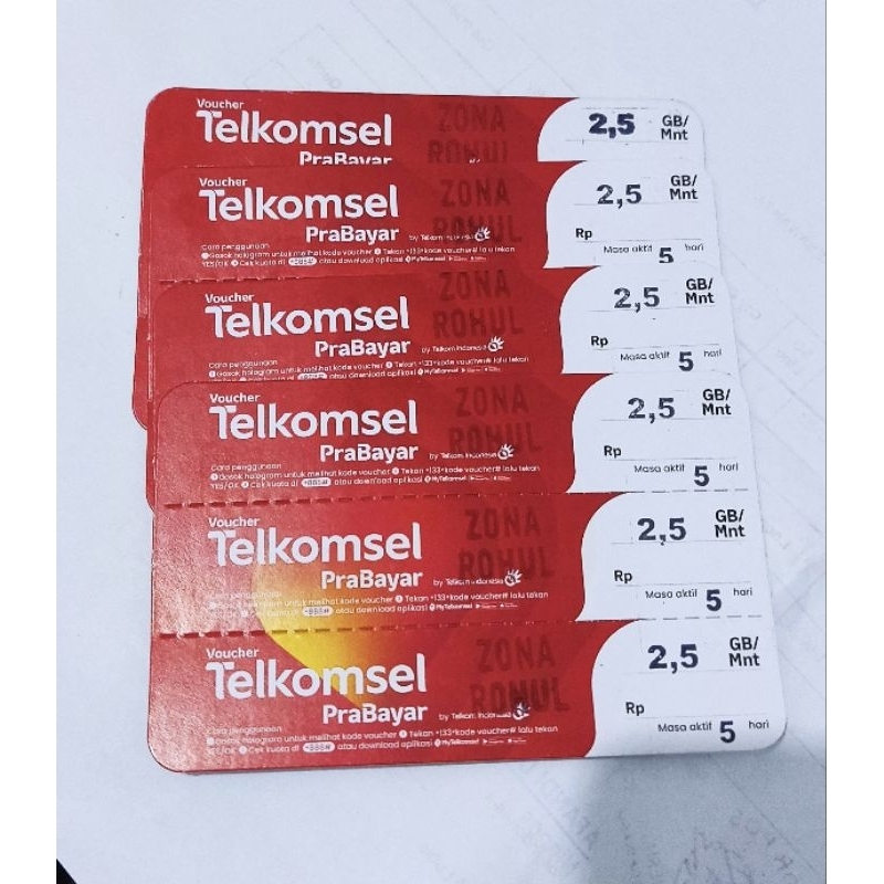 VOUCHER 2,5GB TELKOMSEL ZONA 2 | KARTU PERDANA | ROHUL | VOUCHER INTERNET | RIAU | SUMBAGTENG