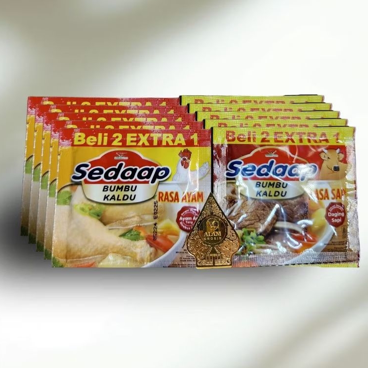 

SEDAAP Bumbu Kaldu bubuk Rasa Ayam & Sapi 9 gram 18 sachet