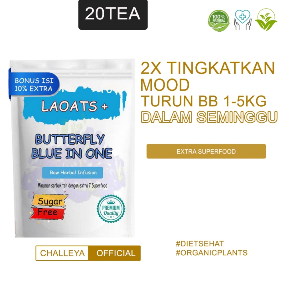 

Bunga Telang Kering Minuman Diet Penurun Berat Badan Teh Telang Pelangsing Badan Laoats