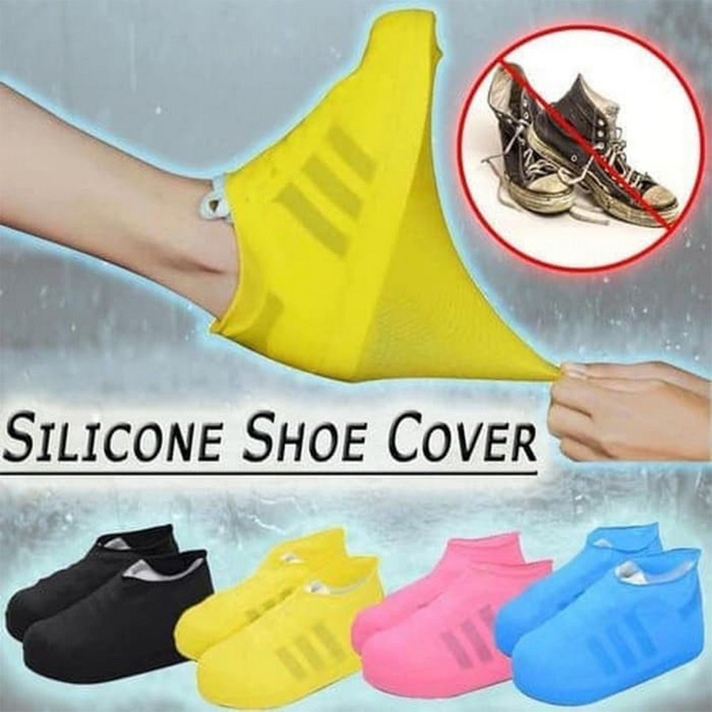 Cover Sepatu Anti Air Unisex Bahan Karet Silicon Sarung Sepatu Hujan Waterproof