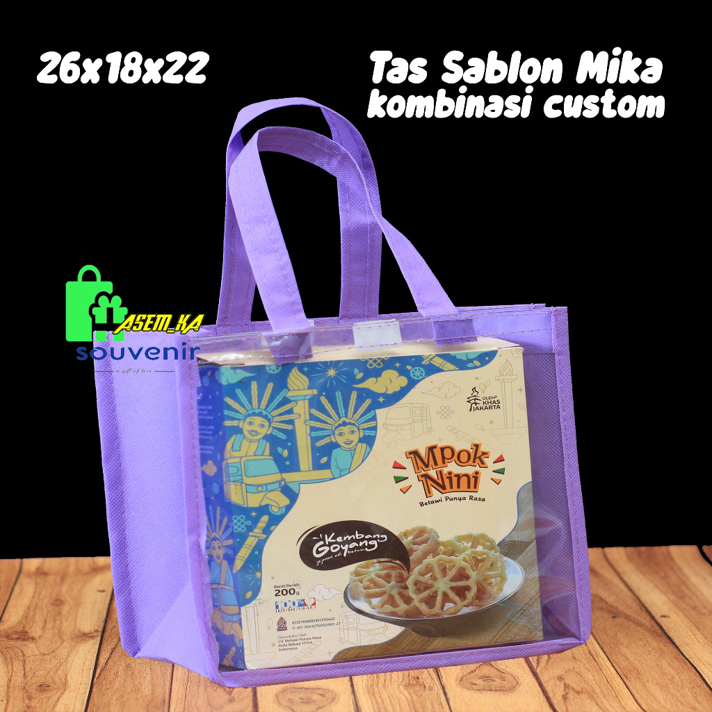 

TAS SABLON MIKA KOMBINASI CUSTOM UK 26 x 18 x 22(PXLXT)