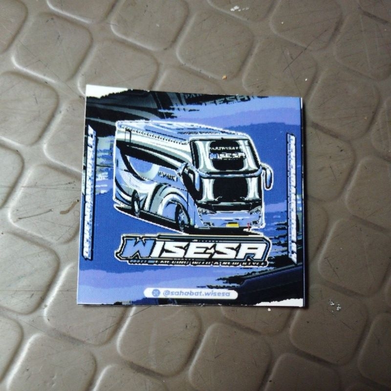 

stiker Bus wisesa lily trans