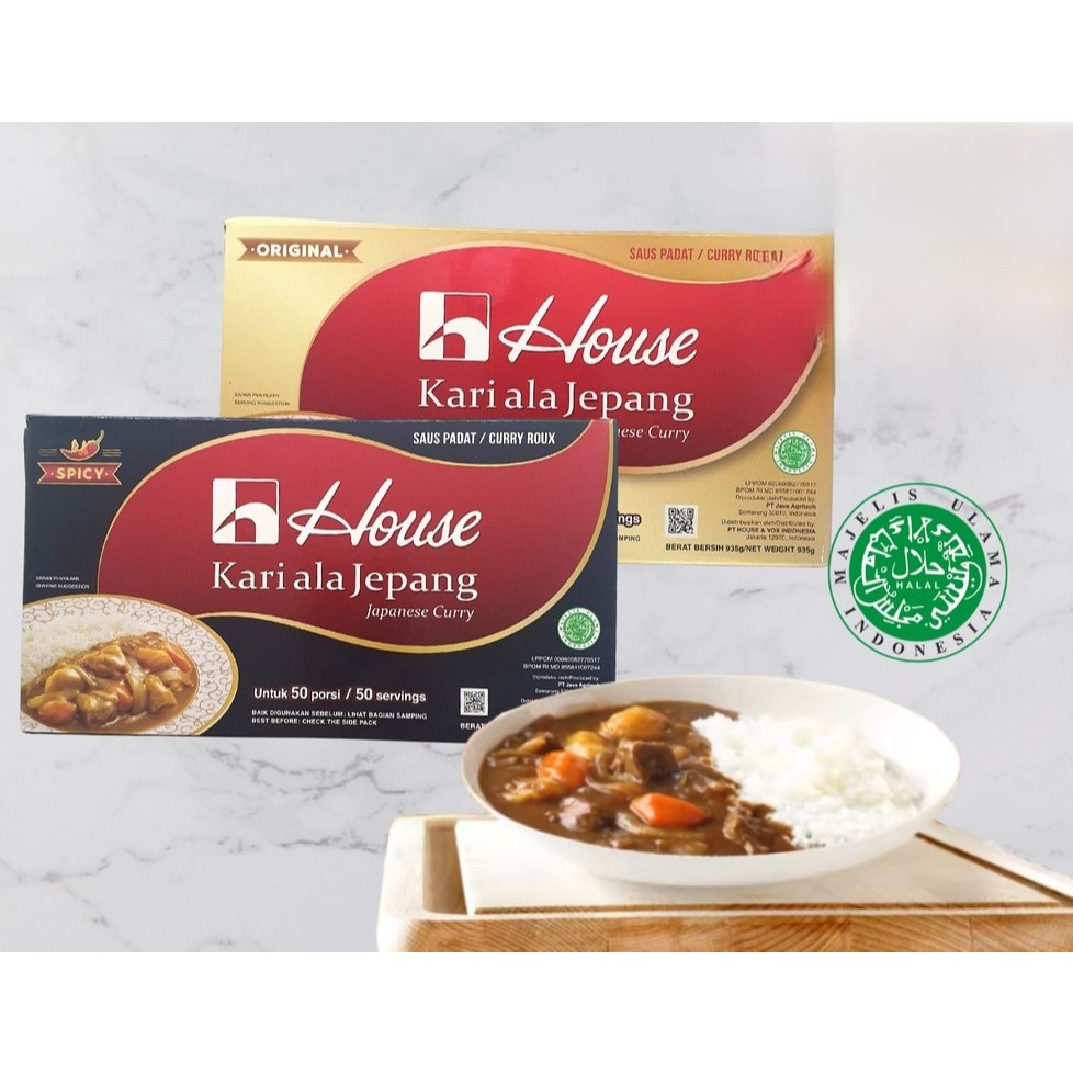 

HALAL House Curry / Kari lokal ala jepang / Bumbu dapur saus kari kare 935 gr