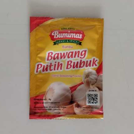 

Bawang Putih Bubuk Bumimas Bumbu Rempah Berat 8gr Garlic Seasoning Powder