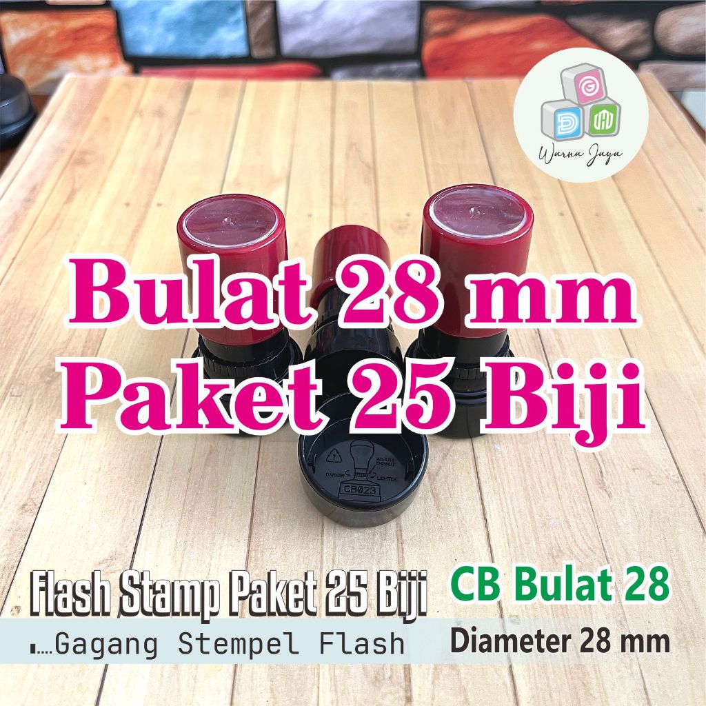 

Gagang Stempel Flash Bulat D 28 mm / Paket 25 Biji / STEMPEL FLASH HANYA GAGANG SAJA