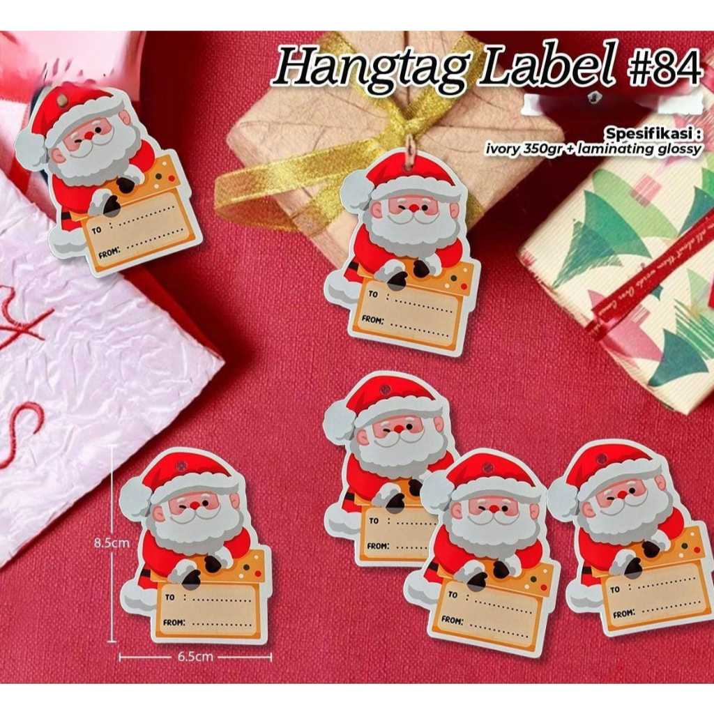 

Hangtag Label 84 | Edisi Natal | Hiasan Box | Gantungan Dus Kue (1 Pak 100 Pcs)