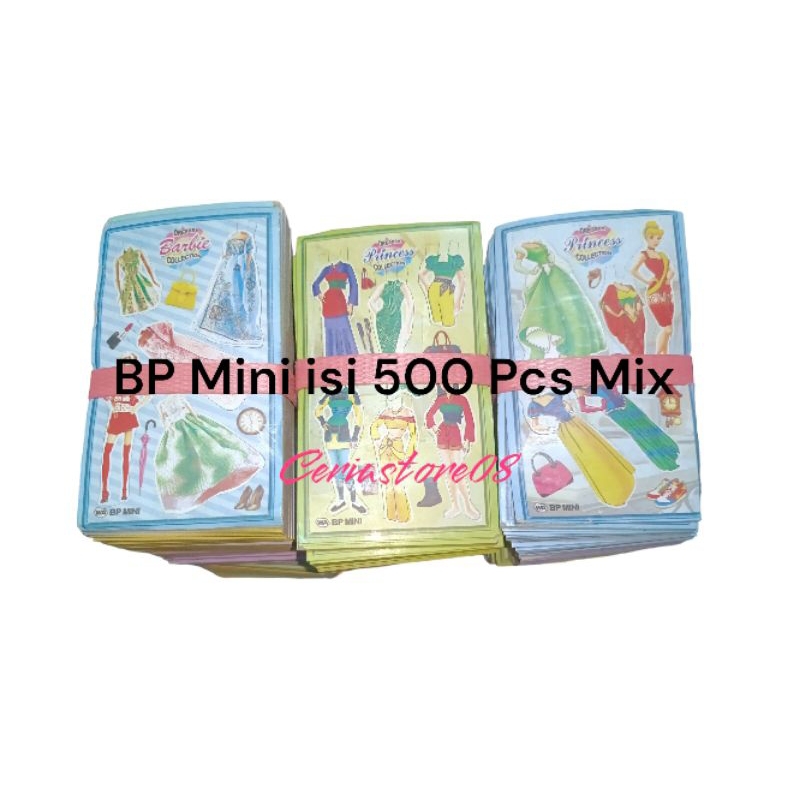 Mainan Boneka Peran / BP MINI Jadul isi 500 pcs Mix Motif