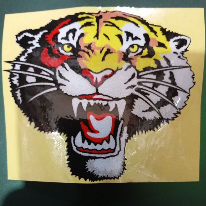 

stiker gambar kepala harimau