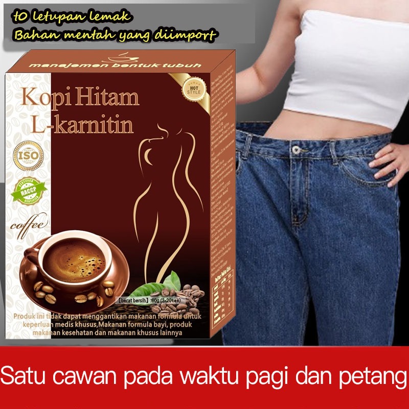 

2 Kotak Bubuk kopi instan L-karnitin(3gram x 40bungkus)