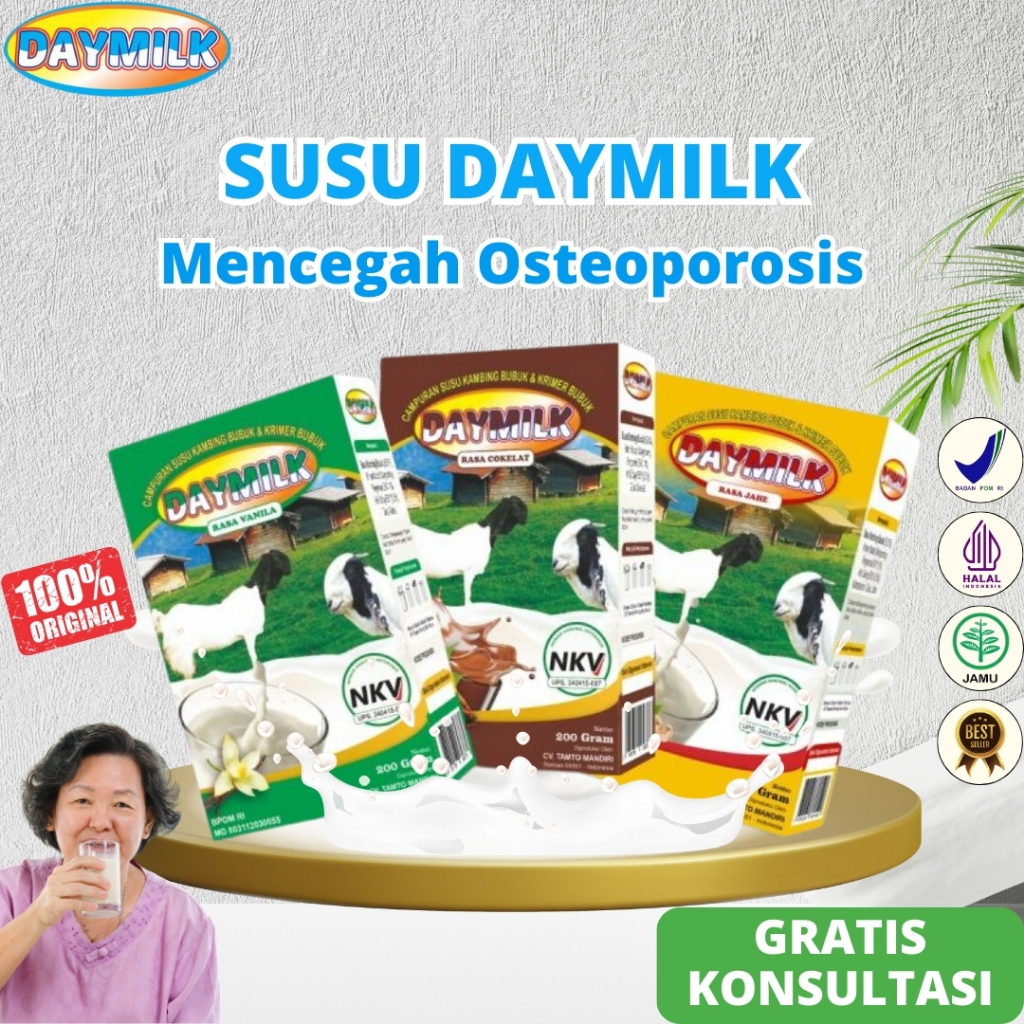 

Daymilk Rasa - Susu Kambing Etawa Mengatasi Sakit Lutut Nyeri Sendi Tulang Keropos Osteoporosis