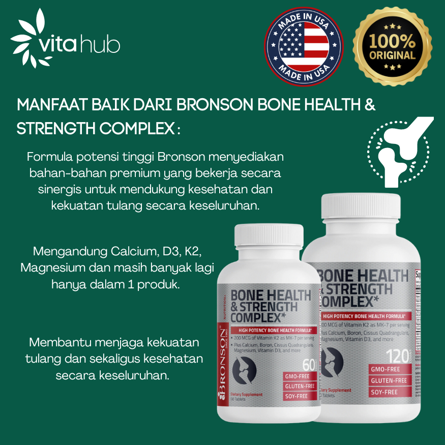 Apotik_Nugroho Calcium Bronson - Bone Health & Strength Complex - Vitamin Calcium Tulang
