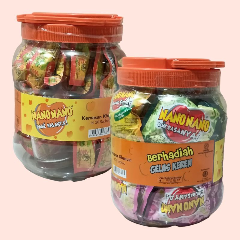 

Nano Nano TOPLES Permen Manisan Buah Rame Rasanya (30 sachet)