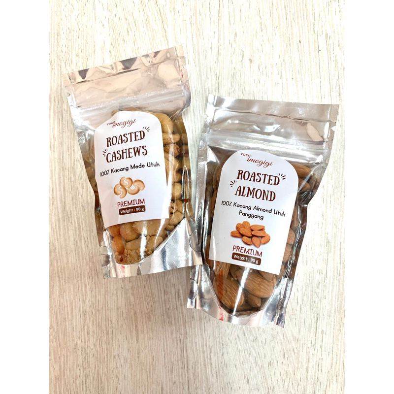 

Kacang Mede dan Kacang Almond Panggang Premium Kemasan Mini Pack