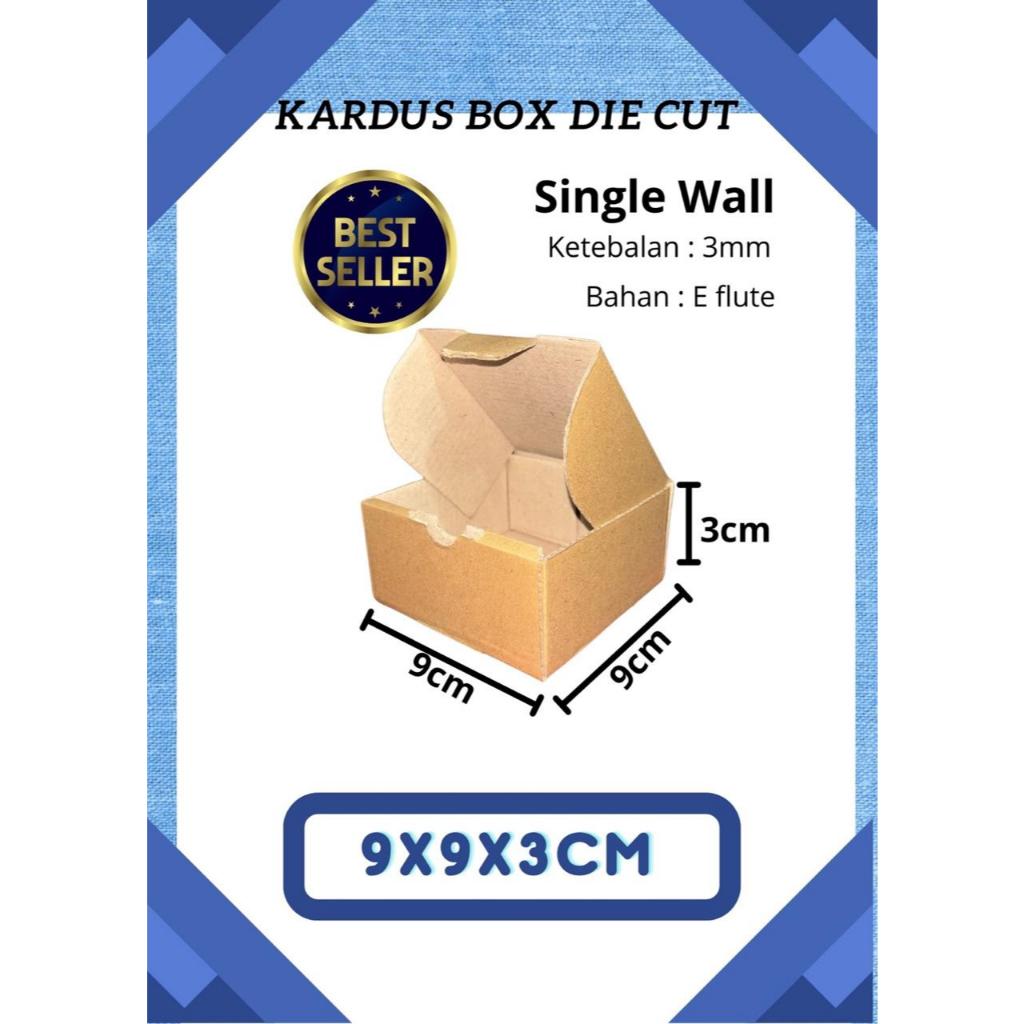 

Kardus Box Diecut 9x9x3 cm