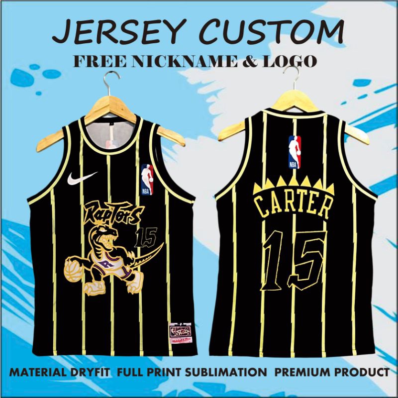 JERSEY BASKET RAPTORS CAPTER HITAM